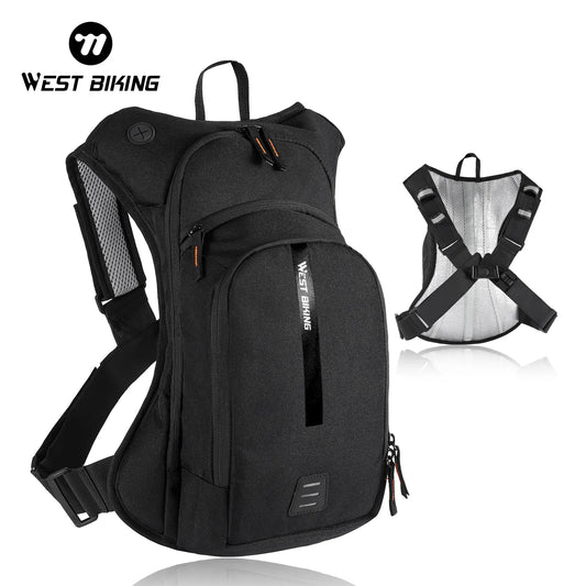 WEST BIKING 10L Ultralight Cycling Backpack Ergonomic Strap MTB Road Bicycle Bag With Water Bag Outdoor Hiking Climbing Bag-EXPROTAS