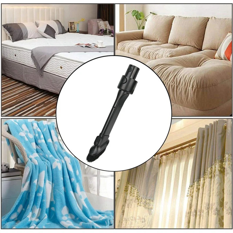 Vacuum Cleaner 2-In-1 Nozzle Brush Replacement For Dreame V8, V9, V10, V11, V12, T10, T20, T30 Crevice Tool Brush