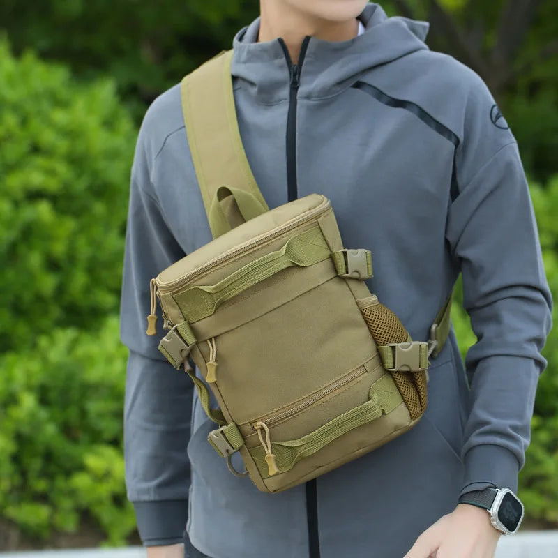 Tactical Chest Bag Outdoor Camping Hiking Sling Backpack Molle Pack