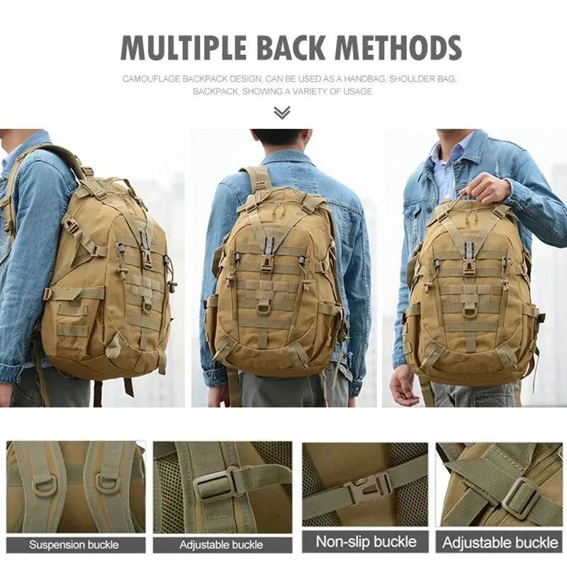 Tactical Backpack Travel Bag for Men Women Laptop Outdoor School Camping Hiking Reflective Rucksack Trekking Fishing Molle Bags-EXPROTAS