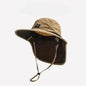 Neck Protection Wide Brim Bucket Hat UV Fishing Hiking Cap Unisex