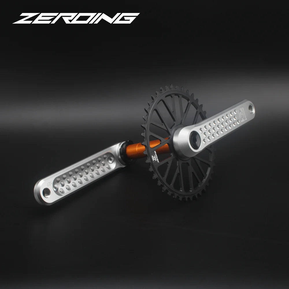 ZEROING Road Folding Bicycle Crankset 10/11/12speed Single Chainring 40/42/44/46/48T With Bracket Bottom BSA For Gravel Bike-EXPROTAS