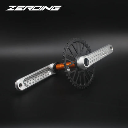ZEROING Road Folding Bicycle Crankset 10/11/12speed Single Chainring 40/42/44/46/48T With Bracket Bottom BSA For Gravel Bike-EXPROTAS