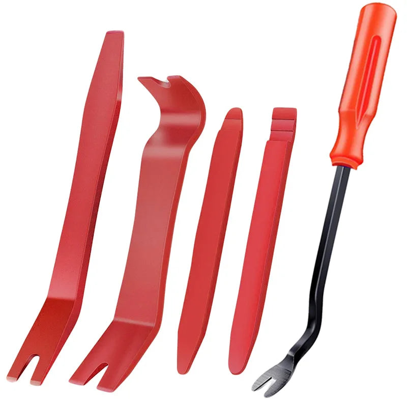 4x Car Door Clip Pry Trim Removal Tool Set Plastic Dash Panel Interior