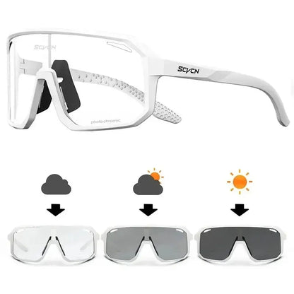 Bicycle Riding Sunglasses Photochromic Cycling Glasses Men Women MTB Road