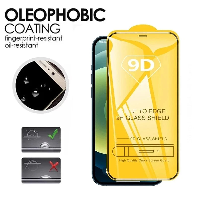 4PCS Screen Protector Glass for iPhone 16 15 14 13 12 11 Tempered