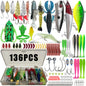 366Pcs Tackle Box Fishing Lure Set for Trout Pike Bass Pro Gear