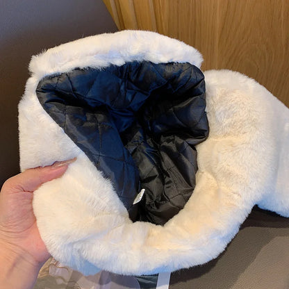 Unisex Winter Ushanka Hat Faux Fur Ear Flaps Warm Ski Cap Trapper
