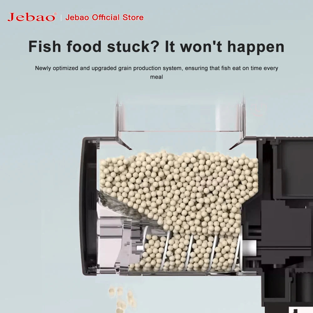 Jebao Jecod New Aquarium Fish Tank Feeder Intelligent Automatic Feeder Digital Timing Wifi Wireless Remote Control Fish Feeding-EXPROTAS