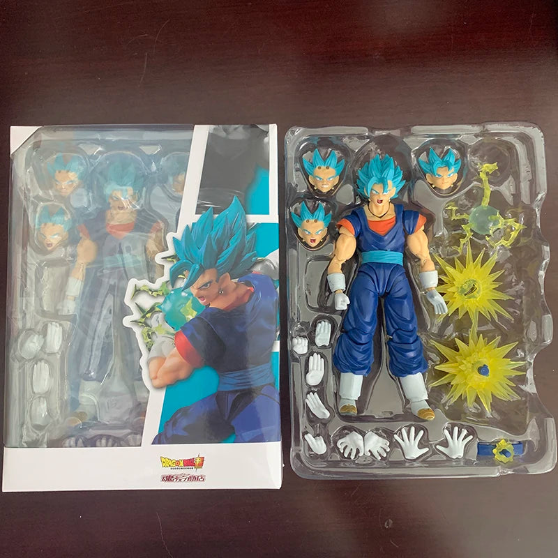 SHF Dragon Ball Super Saiyan Vegito Action Figure God Anime DragonBall Gokou Figurine Toy Christmas Gift Collection-EXPROTAS