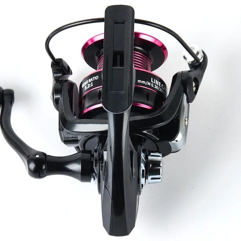 Spinning Reels 8KG-12KG Max Drag Carrete de pesca 5.2:1 Metal Handle Fishing Reel Coils Saltwater Reel for Fishing Accessories