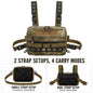 Fishing Waist Bag Waterproof Outdoor Tackle Pack for Hiking Camping