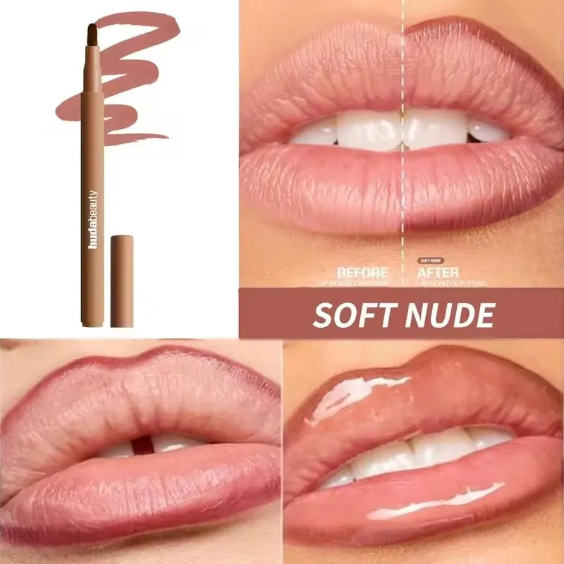 Nude Matte Waterproof Lip Liner Pencil Velvet Long Lasting Makeup for Woman