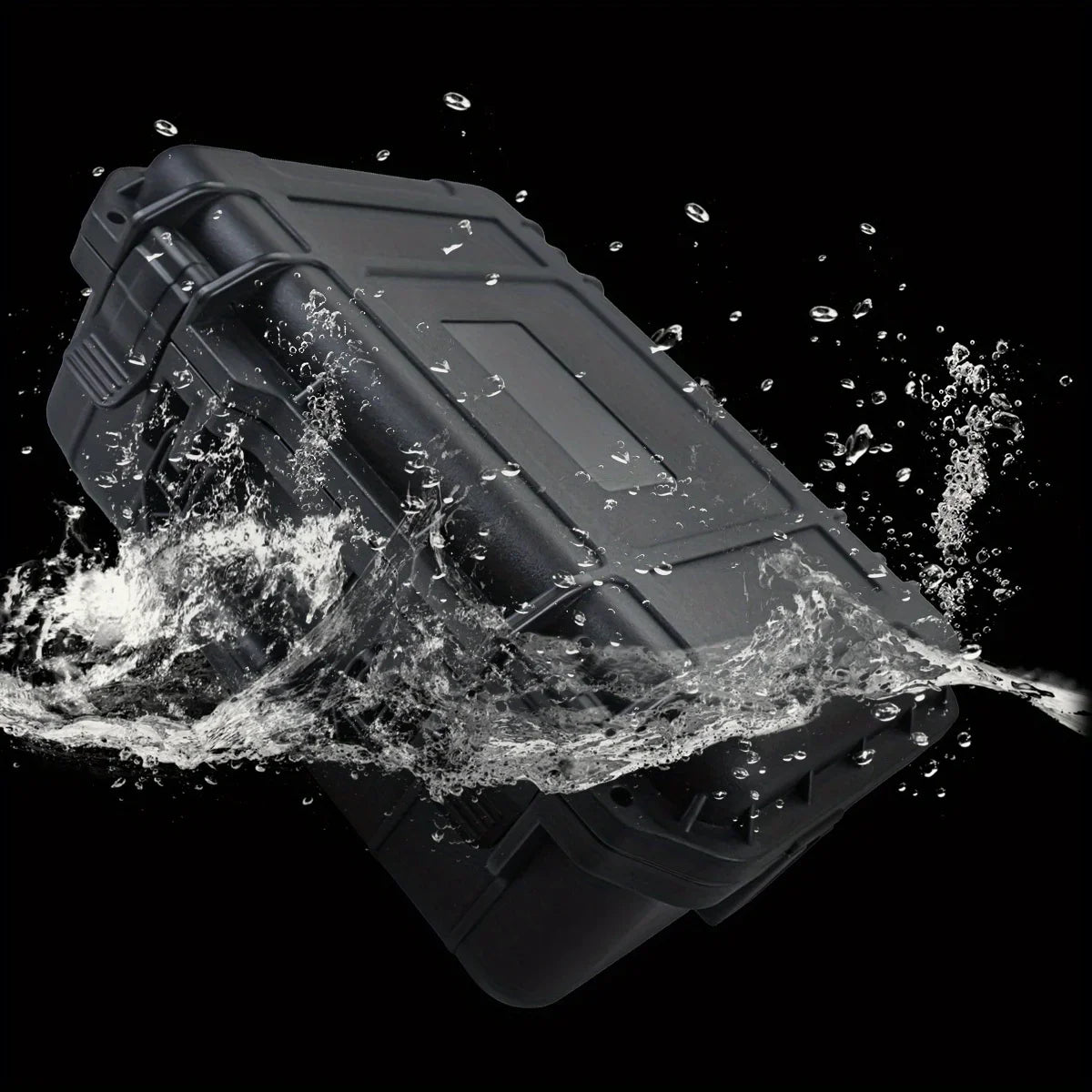 1pc Hard Carry Case Waterproof Storage Box with Pre-Cut Sponge Organizer