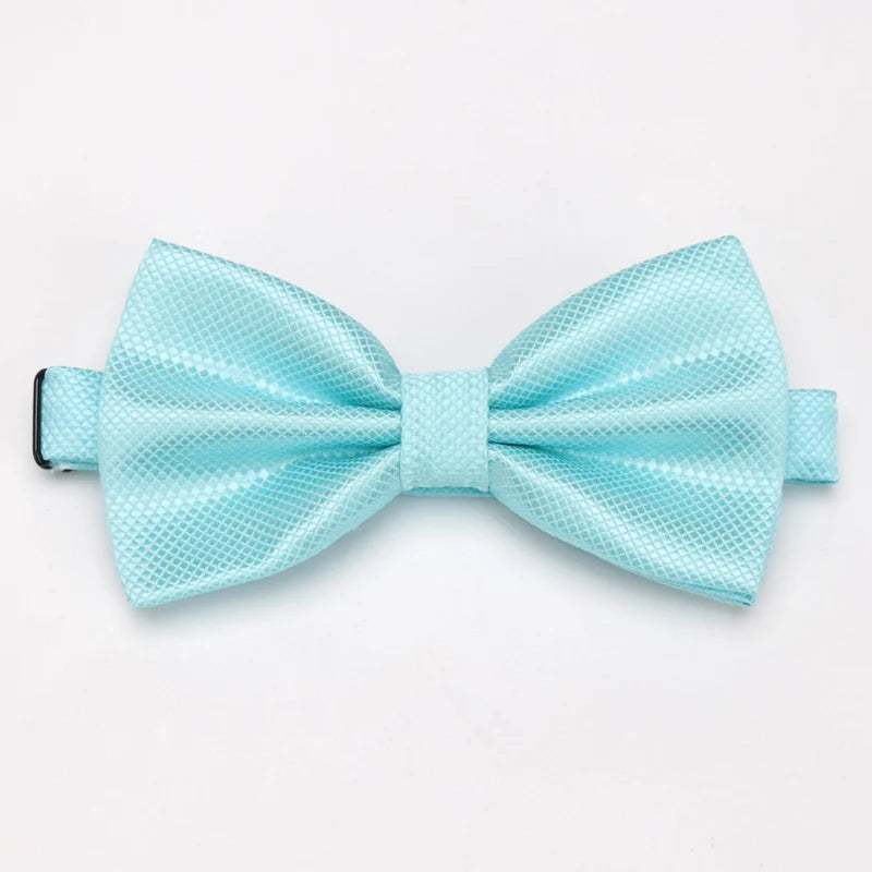 Bow Tie Solid Color Adjustable Wedding Party Ties for Men Women