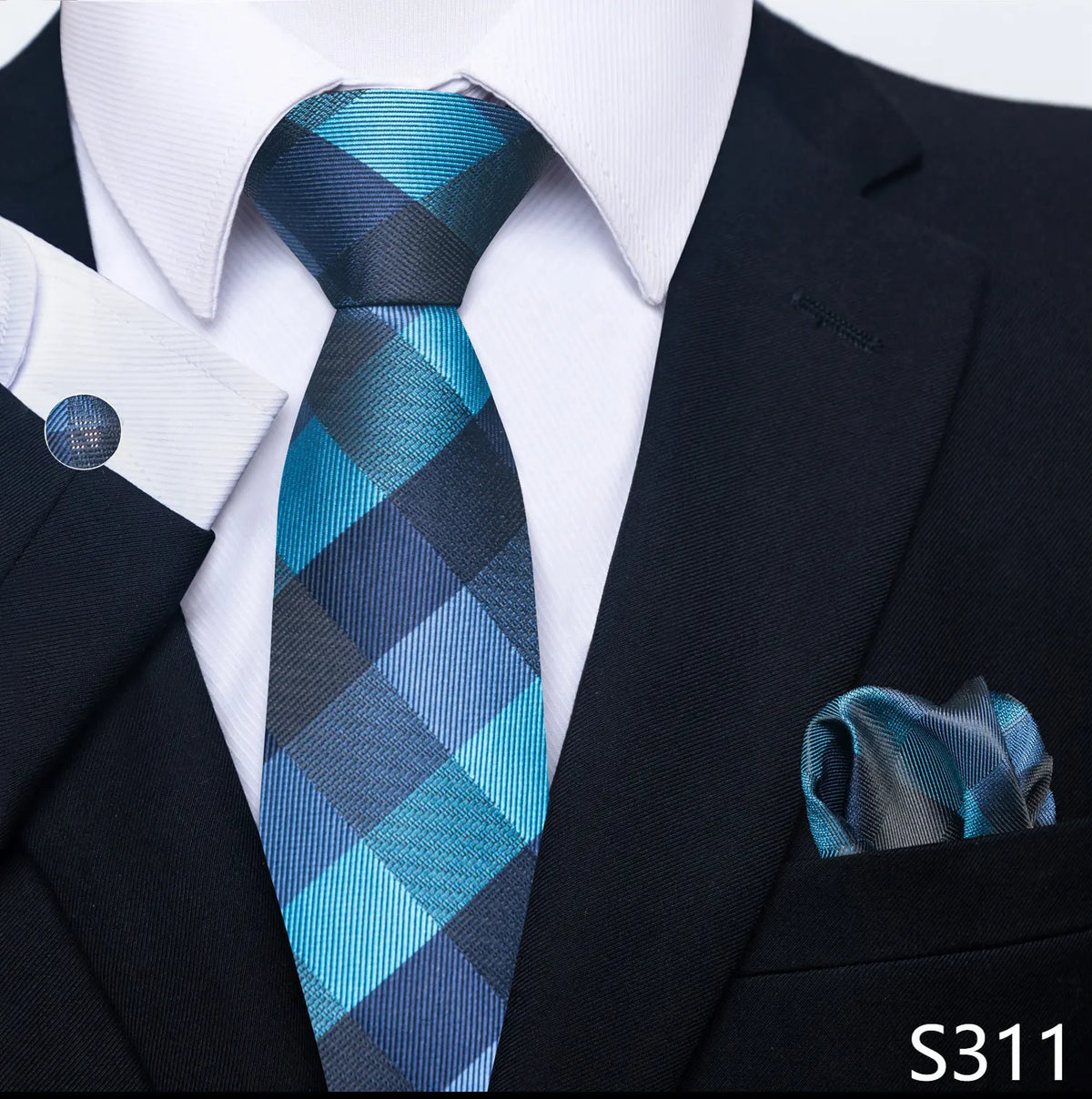 EXPROTAS Tie Pocket Square 8cm Wedding Formal Men’s Accessories