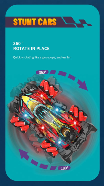 ZWN F1 RC Drift Car With Music Led Lights 2.4G Glove Gesture Radio Remote Control Stunt Cars 4WD Electric Children Toy vs Wltoys-EXPROTAS