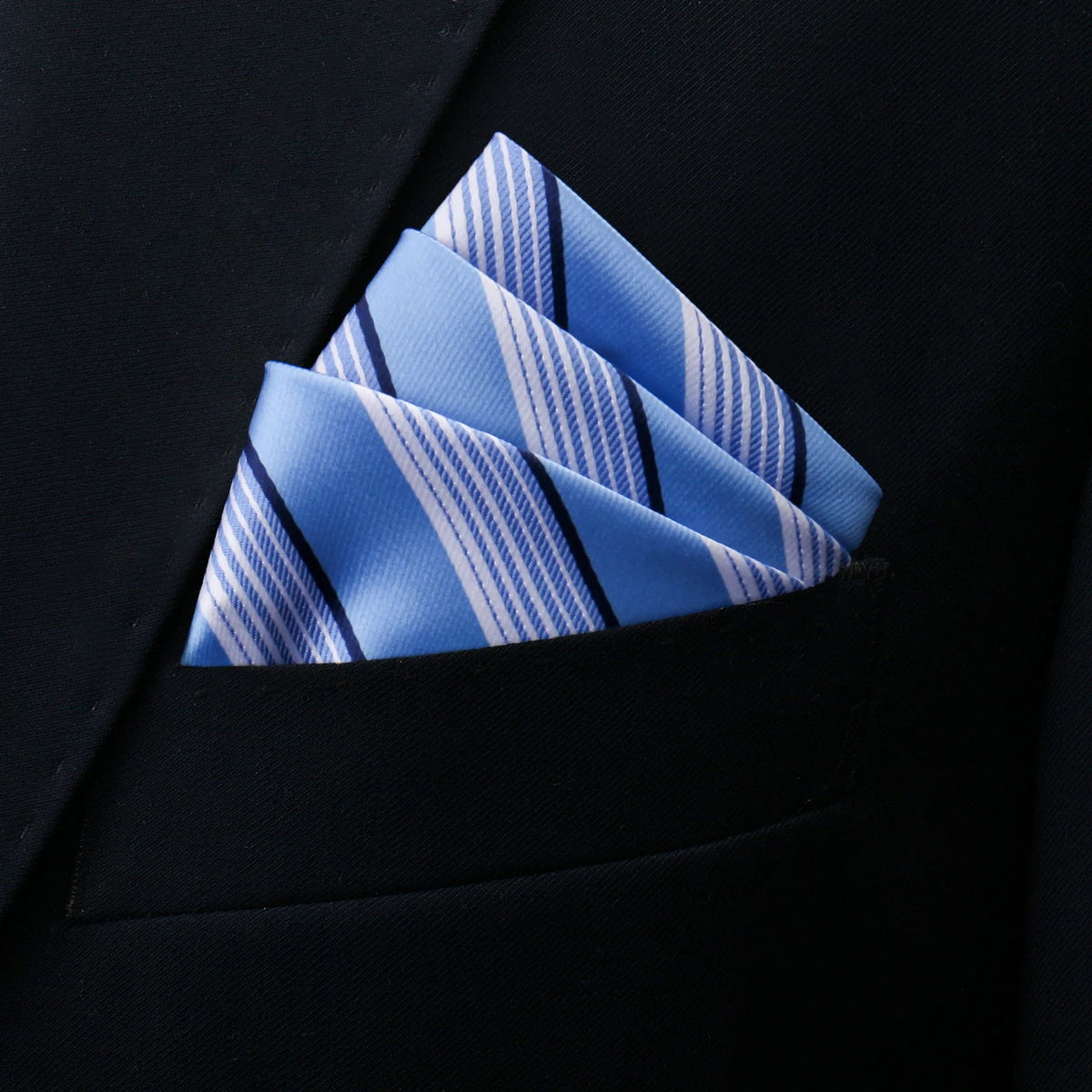 Mens Pocket Square Handkerchief Solid Satin Wedding Accessories