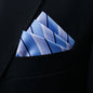 Mens Pocket Square Handkerchief Solid Satin Wedding Accessories