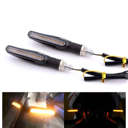 2Pcs/4Pcs Turn Signal Light Motorcycle LED Indicators Universal Amber Lamp