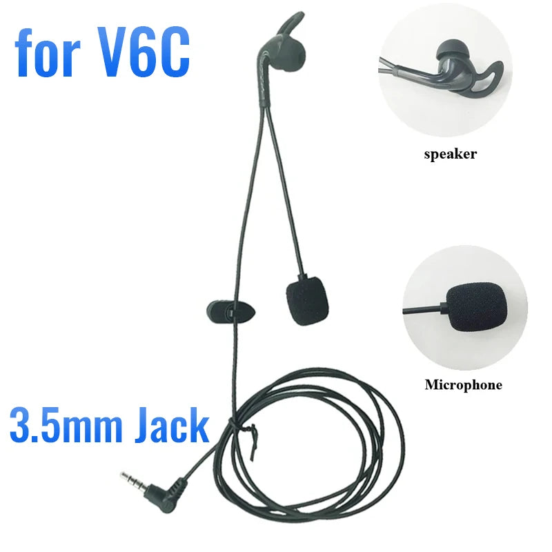 3.5mm In-Ear Headset for EJEAS FBIM V6 V6C V4 V4C Referee Intercom