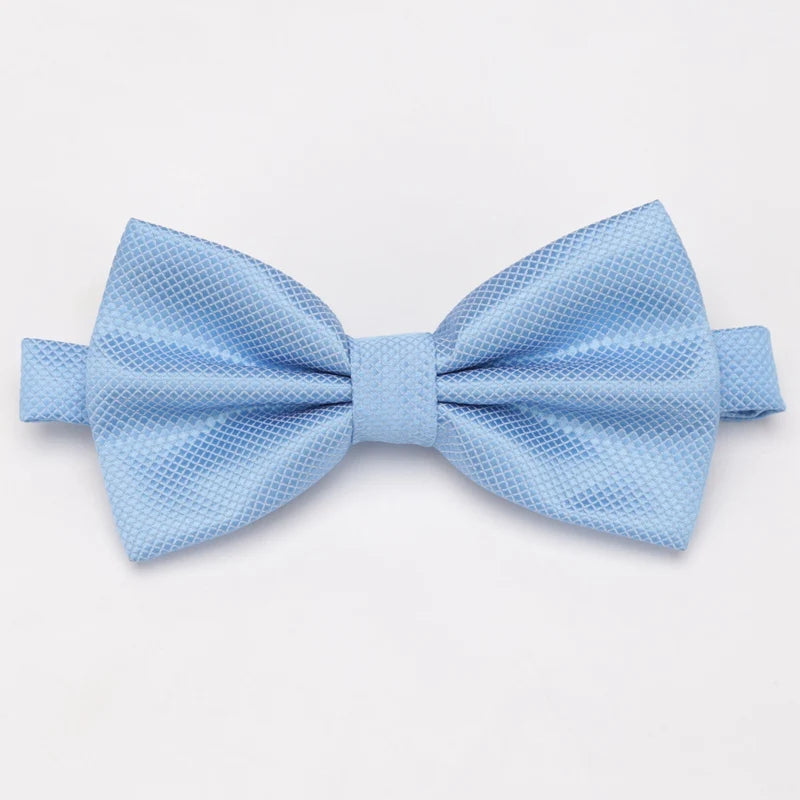 Bow Tie Solid Color Adjustable Wedding Party Ties for Men Women