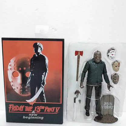 NECA Friday The 13th Figure Toys Freddy Jason Voorhees Blood Action Figure Jason Collectible Model Christmas Halloween Gifts-EXPROTAS