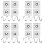 4Pcs S Shaped Camping Awning Hooks Clips Durable RV Tent Hangers Light Hangers with Holes Practical Caravan Camperb Accessories