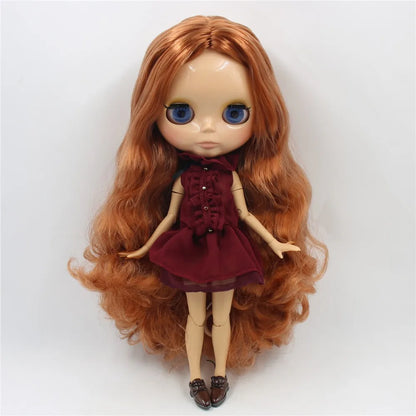 ICY DBS Blyth doll 1/6 bjd tan skin joint body shiny face 30cm toy girls gift-EXPROTAS