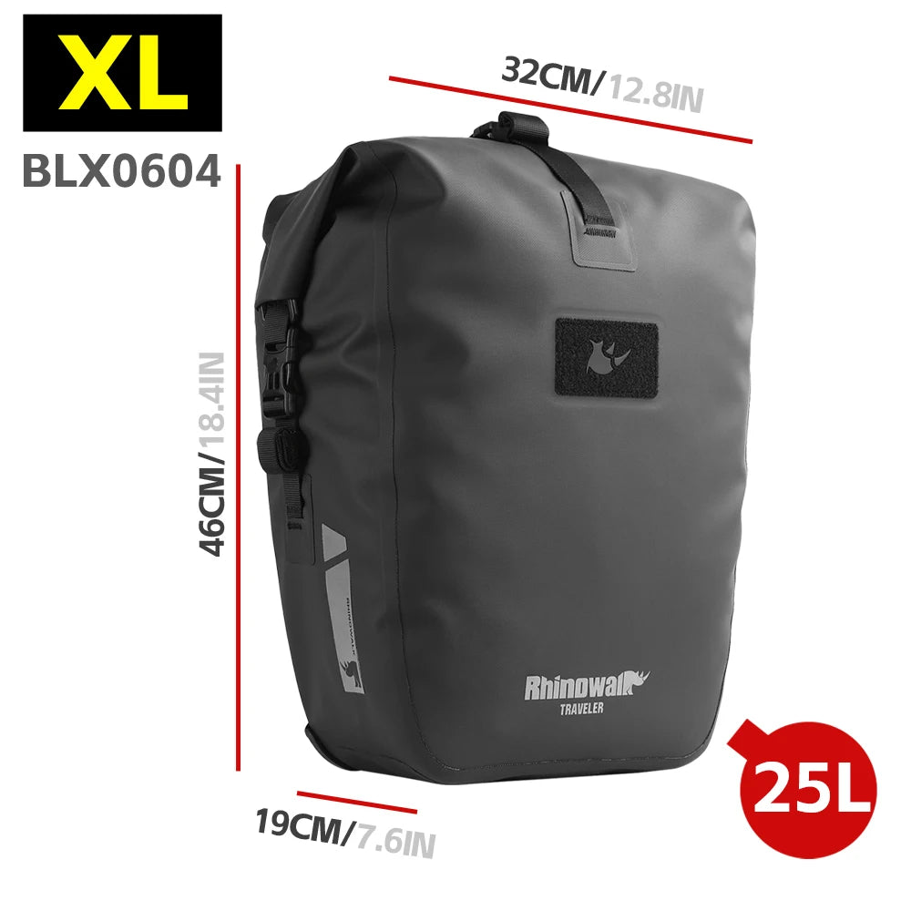 Bicycle Rear Rack Waterproof Pannier Bag Bike Seat Trunk Storage Pack