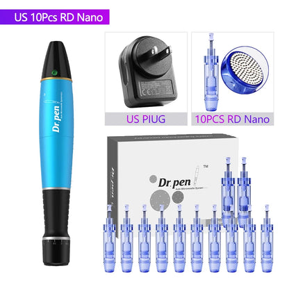 Ultima A1 Auto Micro Pen with 12Pins 0.25mm Needle Cartridges Skin Care