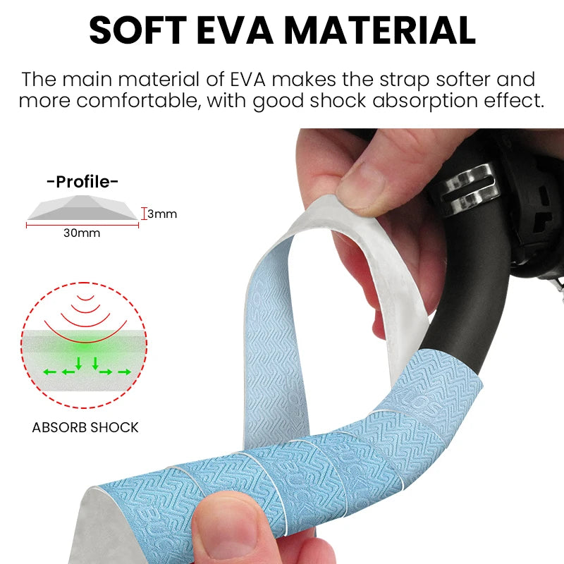 Road Gravel Handlebar Tape BUCKLOS Gradient Non-Slip Soft Bike Bar Wrap