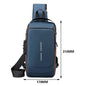 Men's Anti-theft Crossbody Shoulder Bag Travel Sling Chest Pack