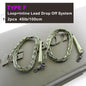 Carp Ready-Tied Leadcore Leader with Drop-Off Lead Clip & QC Swivel