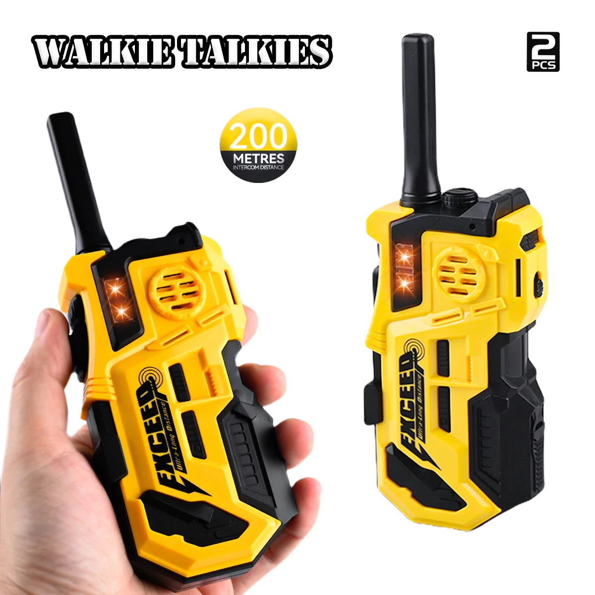 Long Range Talkies 2Pcs Walkie Radios for Kids Outdoor Camping Toys
