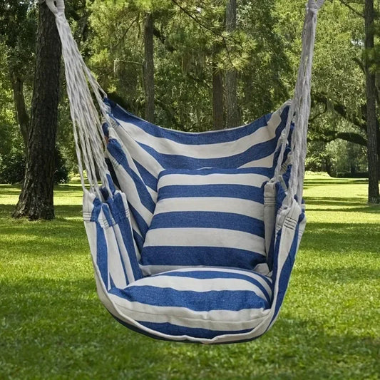 1pc Swing Rocking Chair(With Storage Bag Outdoor Hammock Chair Canvas Leisure Swing Chair No Pillow Or Cushion Dormitory Hammock-EXPROTAS
