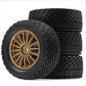 4pcs 80mm Rally Tires Wheel Rim Set for 1/10 RC Car HSP 94177 HPI WR8 Flux