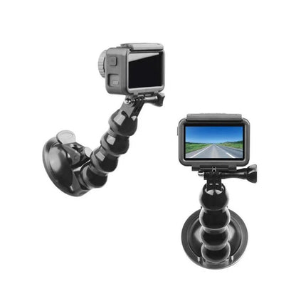 Suction Cup Car Mount for GoPro Hero 13-8 DJI Osmo Action w/ Adapter
