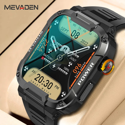 MEVADEN 1.85 Outdoor Military Smart Watch Men Bluetooth Call Smartwatch For Android IOS IP68 Waterproof Sports Fitness Watches-EXPROTAS