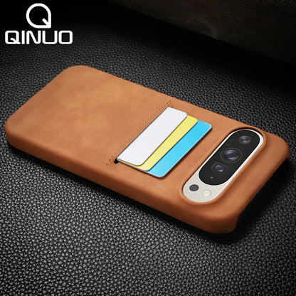Sheepskin Style Leather Card Case for Google Pixel 8-10 Pro XL Matte Cover