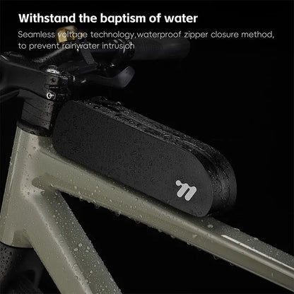 WEST BIKING Bike Top Tube Bag TPU Cycling Front Bag With Screws or Straps Waterproof Windproof Gravel Road Bike Top Frame Bag-EXPROTAS