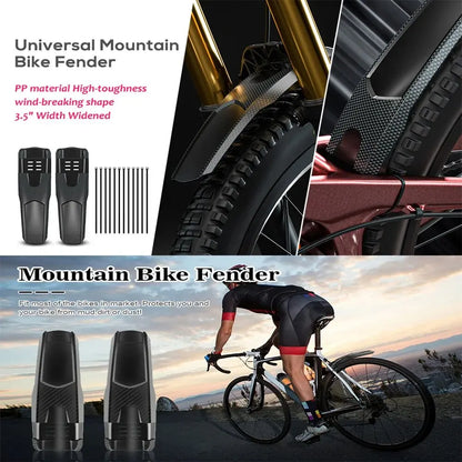 1/2PCS ENLEE Bike Hard Shell Fender Bicycle Front Rear Tire Wheel Mudguard MTB Bicycle Mud Guard Fender Cycling Part Accessories
