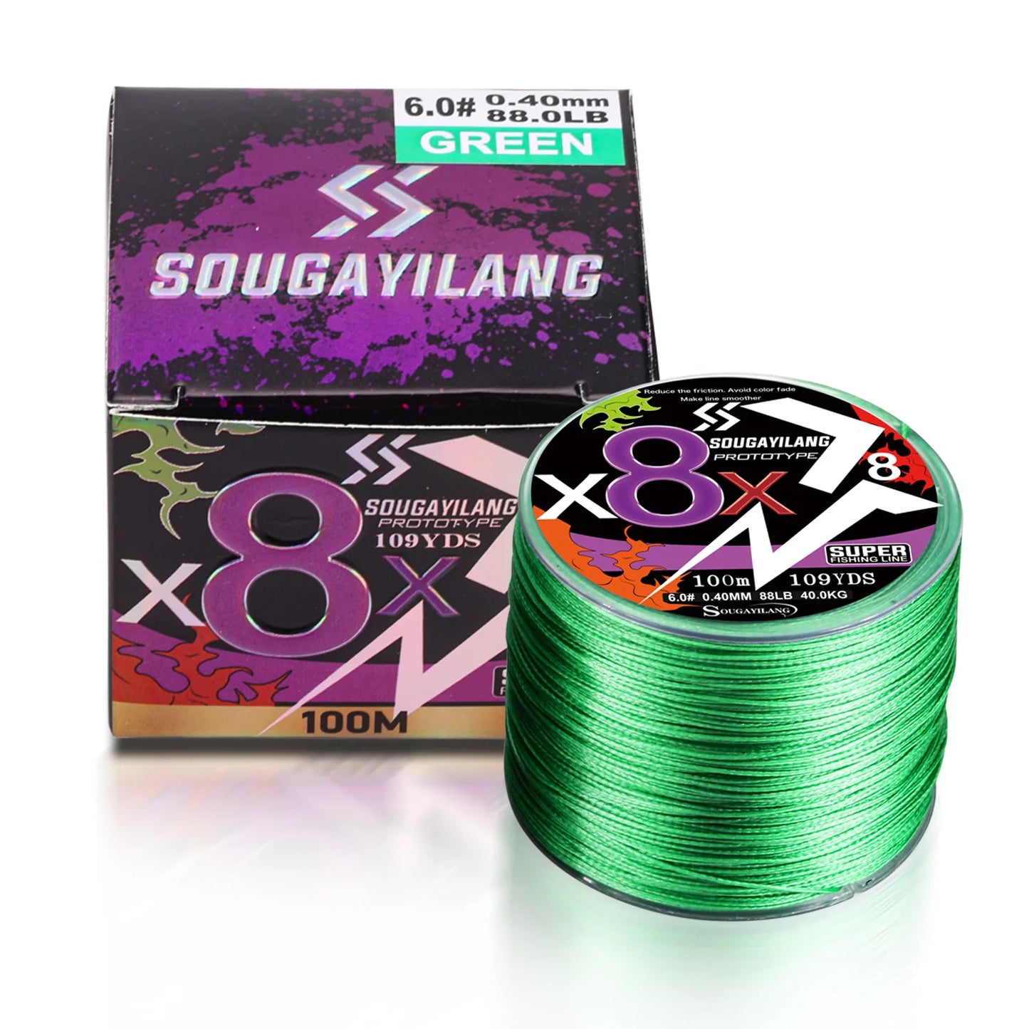 PE Braided Fishing Line Sougayilang 8-Strand 100m 300m Carp Multifilament