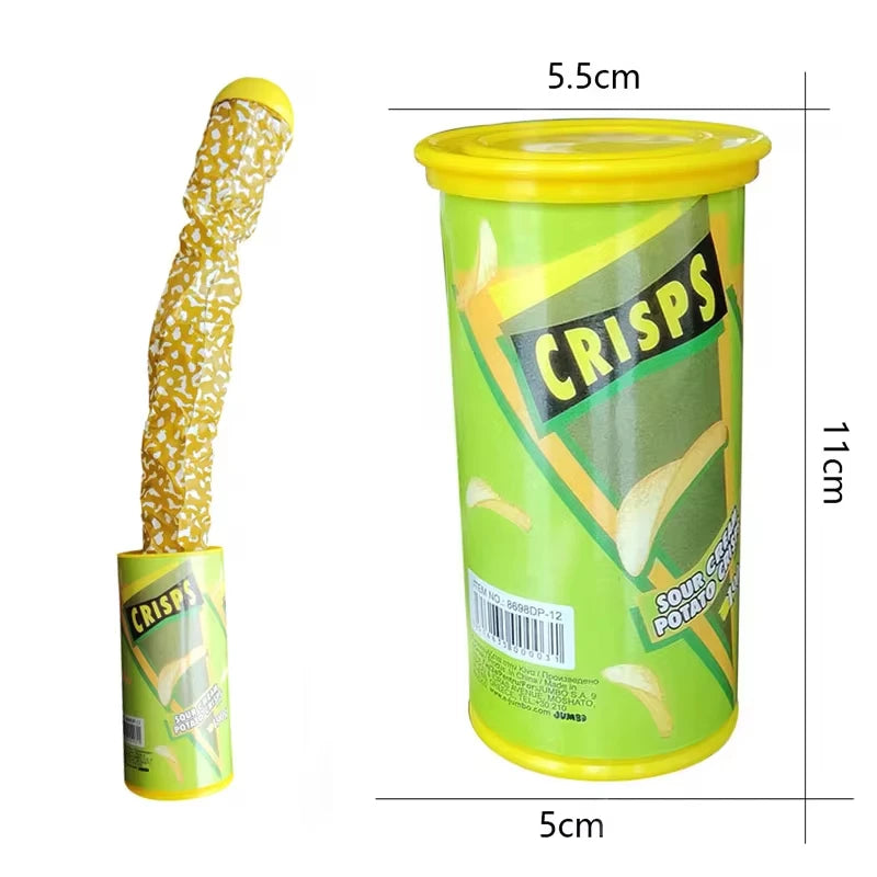 Potato Chip Snake Jump Magic Toy April Fool Stage Trick Prank Gag