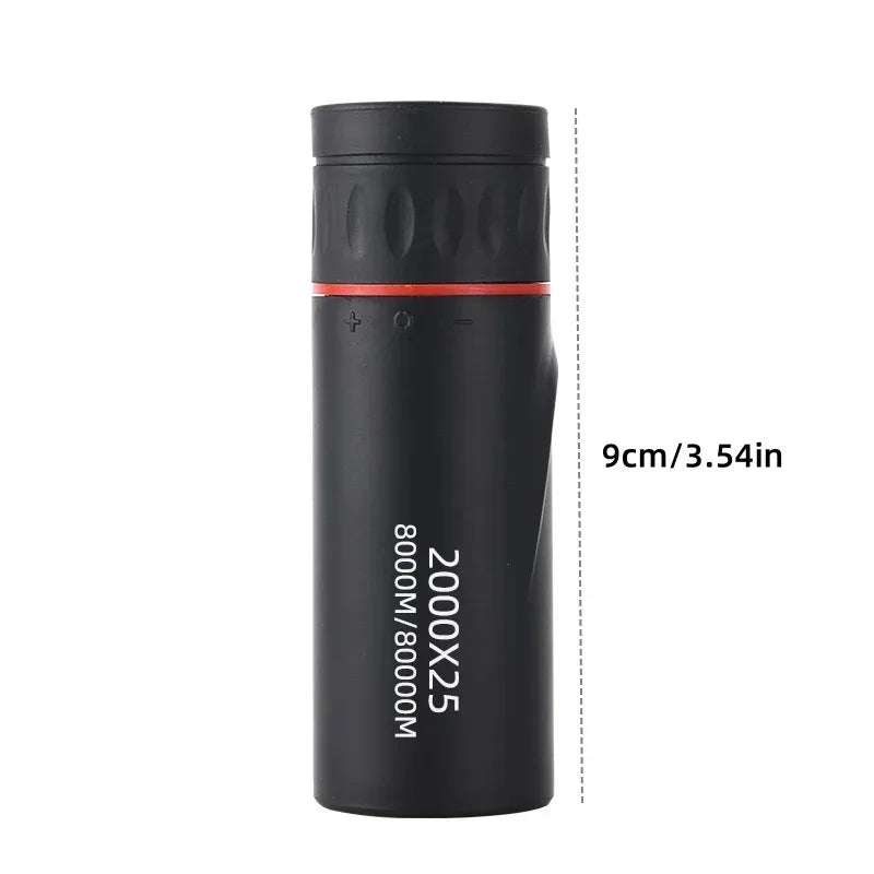 Portable Phone Holder Monocular Telescope 2000x25 Mini Birdwatching Scope