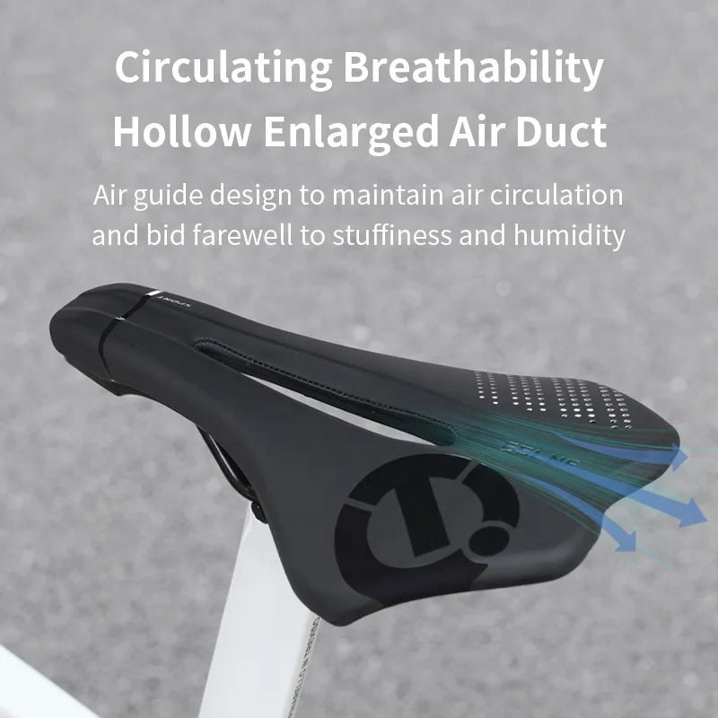 Hollow Breathable Bike Saddle ESLNF PU MTB Road Bicycle Seat Cushion