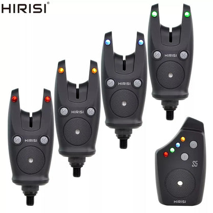 Hirisi Wireless Carp Fishing Alarm Set Waterproof, Fishing Bite Alarms Fishing Bite Indicator Fishing Accessories S5-EXPROTAS