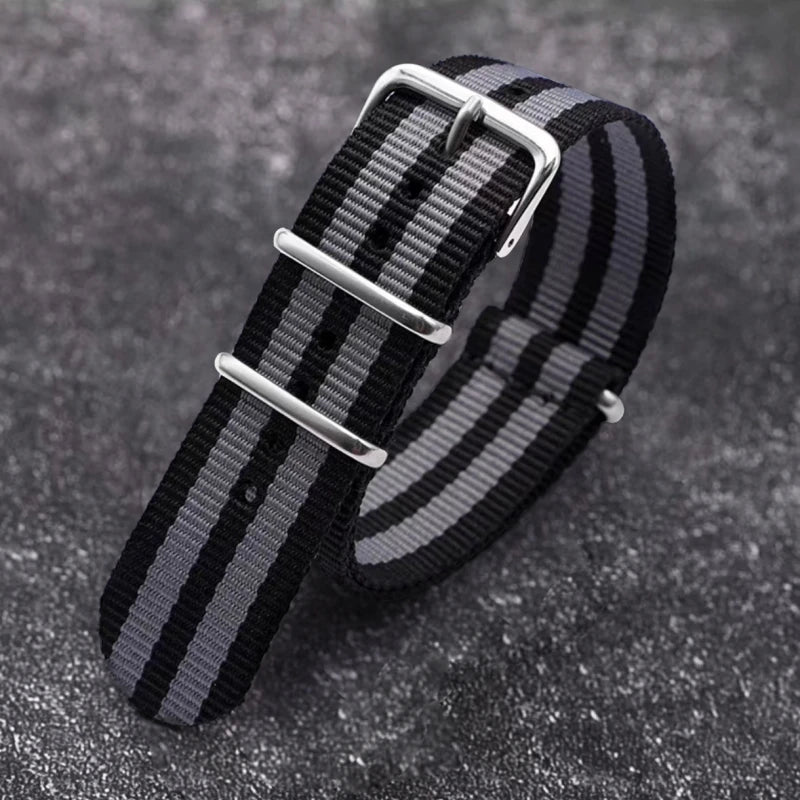 Nato Watch Strap Nylon Band 18mm 20mm 22mm Military Diver Wristwatch