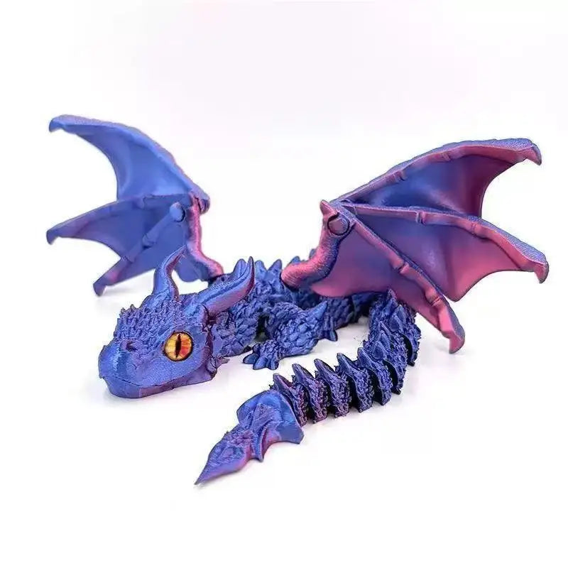 3D Printed Wyvern Dragon Model Articulated Desktop Ornament Collectible