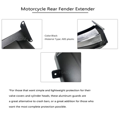 For HONDA NC750X NC750 X NC 750X 2012-2023 2018 2019 2020 2021 2022 Motorcycle Rear Fender Extender Mudguard Splash Guard Cover-EXPROTAS